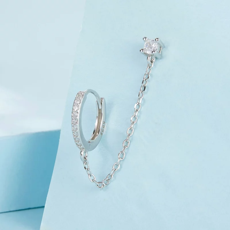 (image pour) Boucles d'oreilles exquises style PANDORA - SCE1678-A - Afficher 3