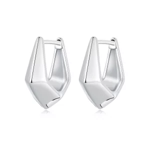 (image pour) Boucles d'oreilles géométriques exquises style PANDORA - SCE1704