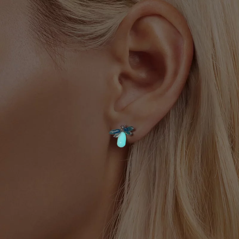 (image pour) Boucles d'oreilles Luciole Style PANDORA - BSE962 - Afficher 8