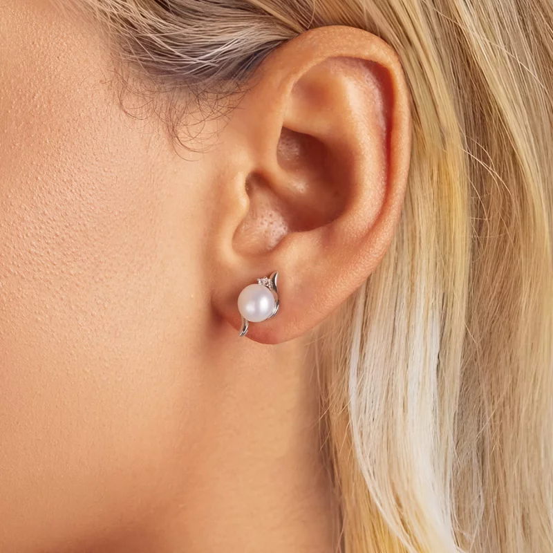 (image pour) Boucles d'oreilles Perles Naturelles Style PANDORA - BSE961 - Afficher 5