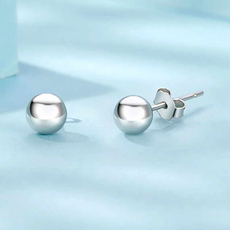 (image pour) Boucles d'oreilles petites boules style PANDORA - SCE1725-S - Afficher 4