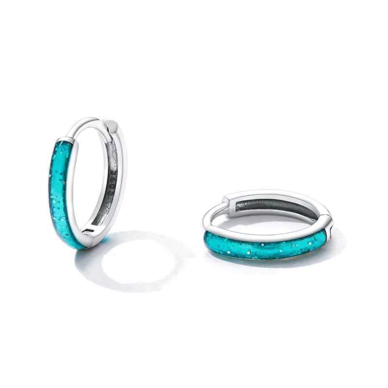 (image pour) Boucles d'oreilles simples style PANDORA - BSE603 - Afficher 2