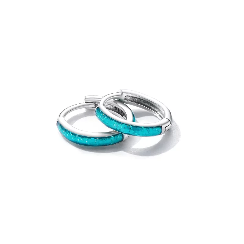 (image pour) Boucles d'oreilles simples style PANDORA - BSE603 - Afficher 3