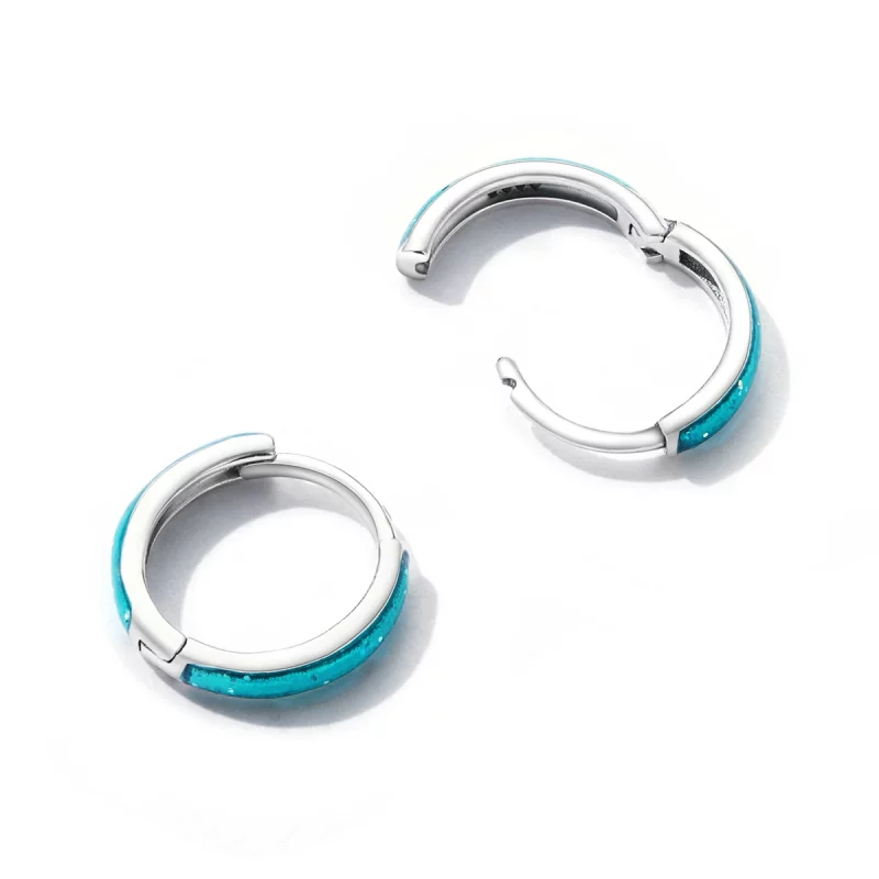 (image pour) Boucles d'oreilles simples style PANDORA - BSE603 - Afficher 4