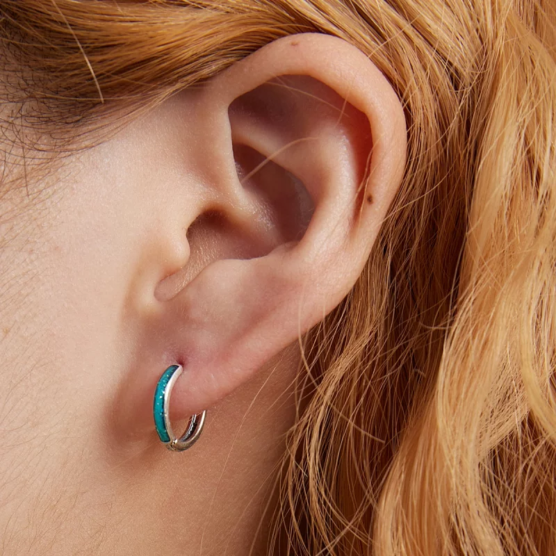 (image pour) Boucles d'oreilles simples style PANDORA - BSE603 - Afficher 7