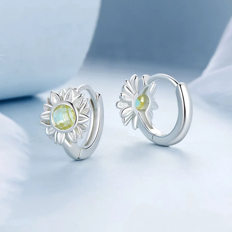 (image pour) Boucles d'oreilles style PANDORA Tournesol - BSE966 - Afficher 3