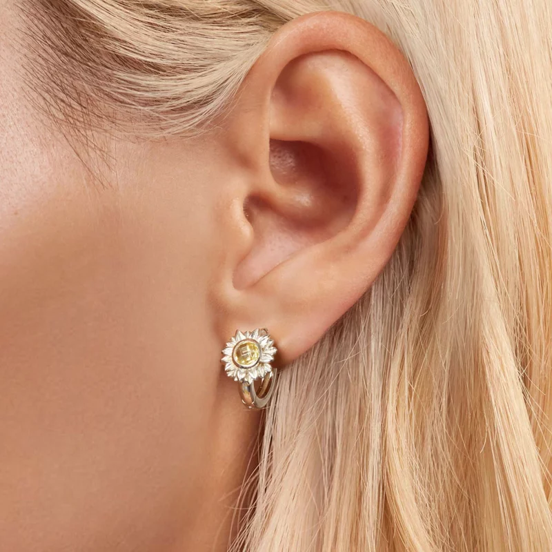 (image pour) Boucles d'oreilles style PANDORA Tournesol - BSE966 - Afficher 5
