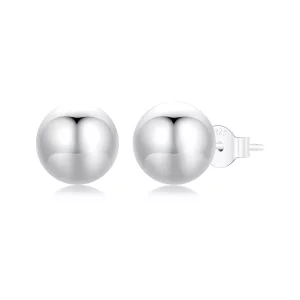 (image pour) Boucles d'oreilles à tenon à bille moyenne style PANDORA - SCE1725-M