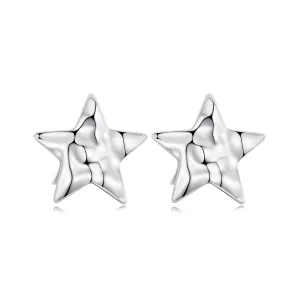 (image pour) Boucles d'oreilles étoiles style PANDORA - BSE965