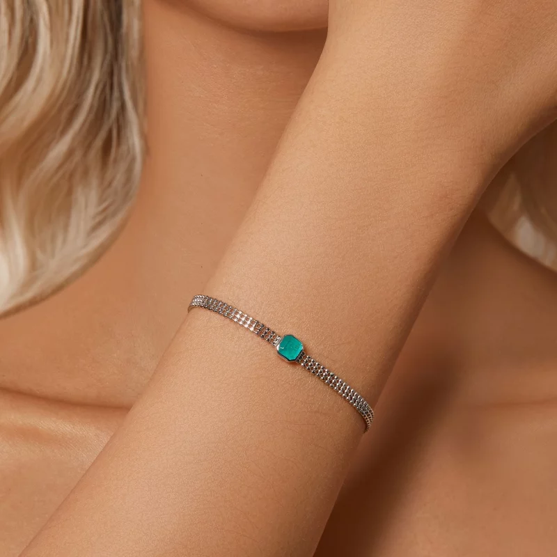 (image pour) Bracelet en Pierres de Glace Style PANDORA - BSB157 - Afficher 7