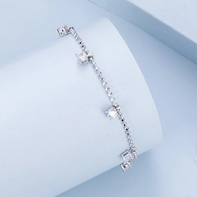(image pour) Bracelet en Zirconium Fin Étincelant Style PANDORA - BSB156 - Afficher 2