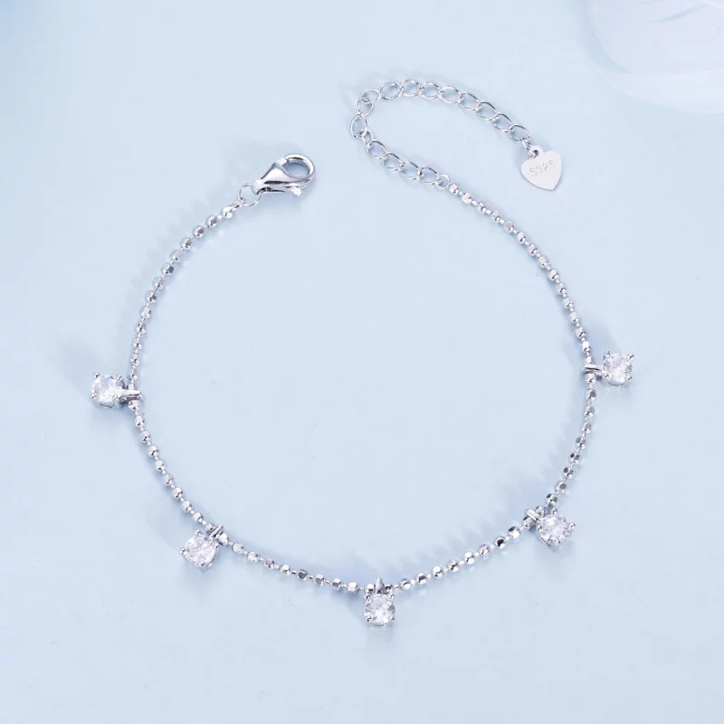 (image pour) Bracelet en Zirconium Fin Étincelant Style PANDORA - BSB156 - Afficher 4