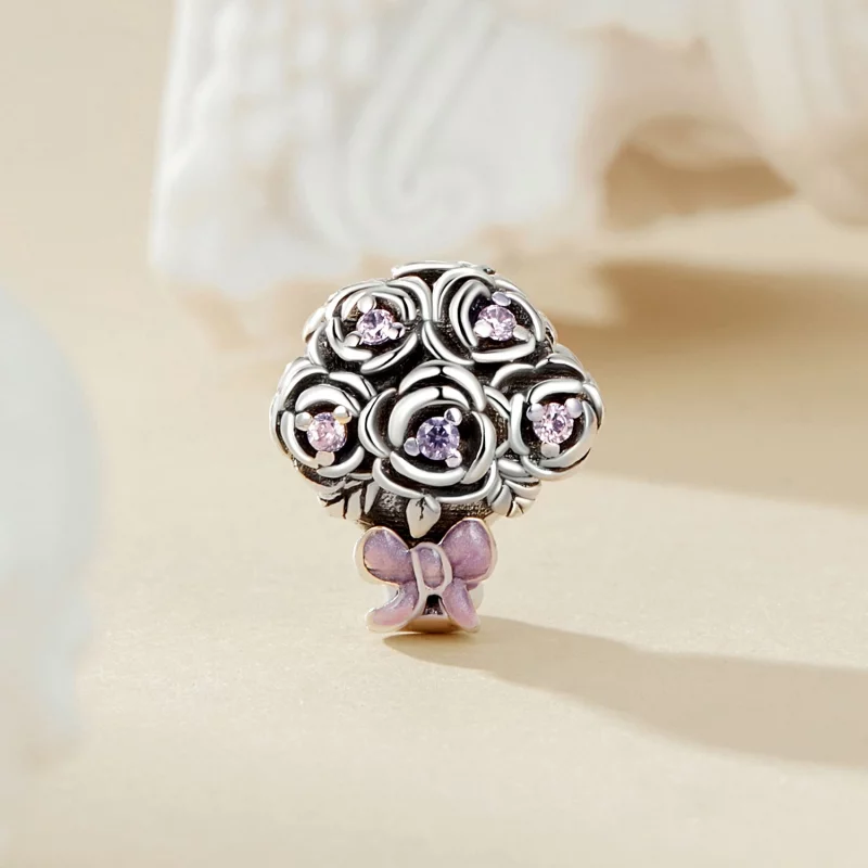 (image pour) Charme Bouquet de Roses Style PANDORA - SCC2704 - Afficher 2
