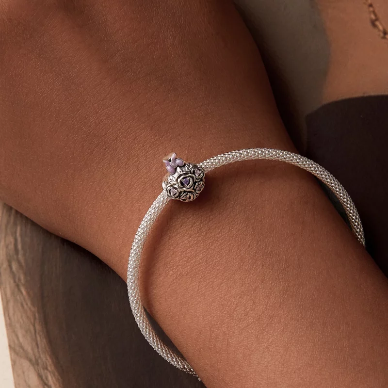 (image pour) Charme Bouquet de Roses Style PANDORA - SCC2704 - Afficher 7