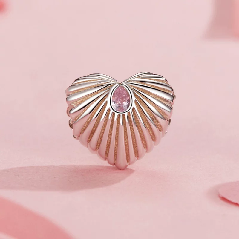 (image pour) Charme Cœur Style PANDORA - SCC2693 - Afficher 2
