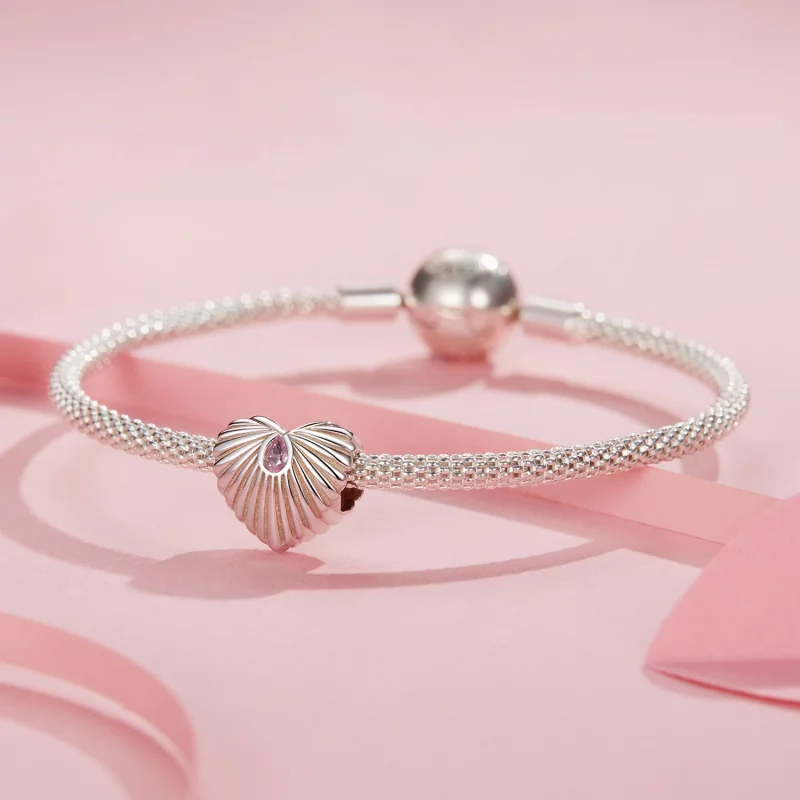 (image pour) Charme Cœur Style PANDORA - SCC2693 - Afficher 3