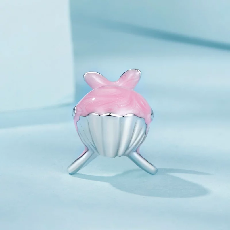 (image pour) Charme de Baleine Rose Style PANDORA - SCC2707 - Afficher 2