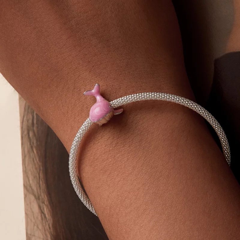 (image pour) Charme de Baleine Rose Style PANDORA - SCC2707 - Afficher 7
