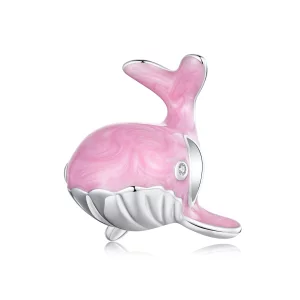 (image pour) Charme de Baleine Rose Style PANDORA - SCC2707
