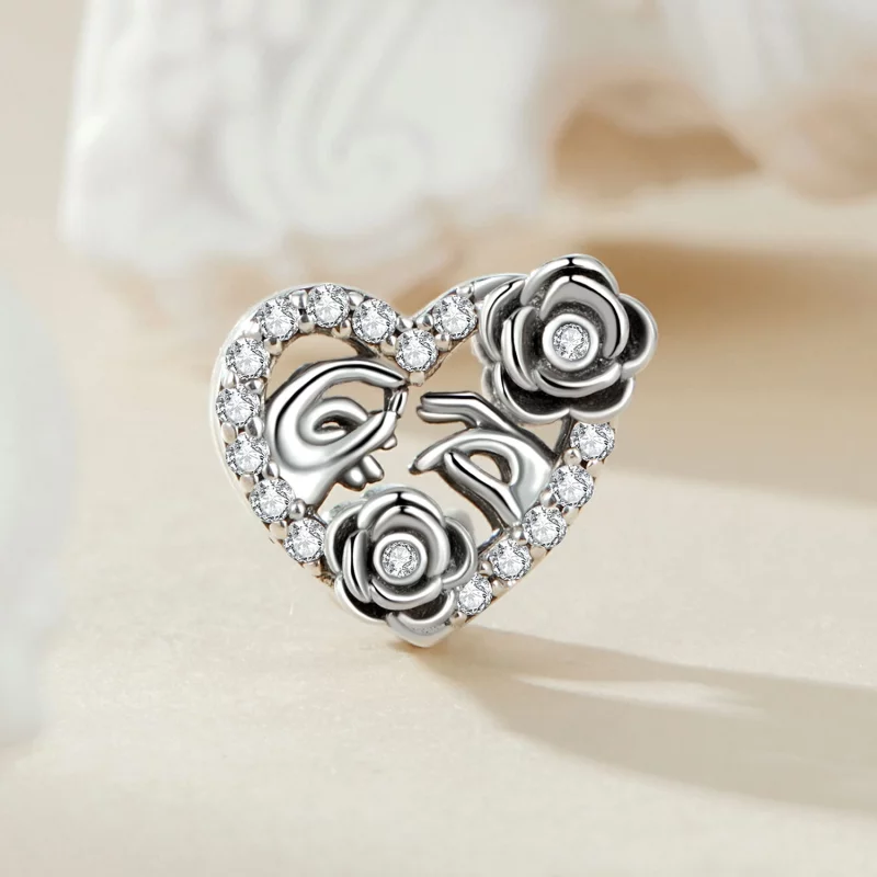 (image pour) Charme de Commémoration de Proposition Romantique Style PANDORA - SCC2702 - Afficher 2