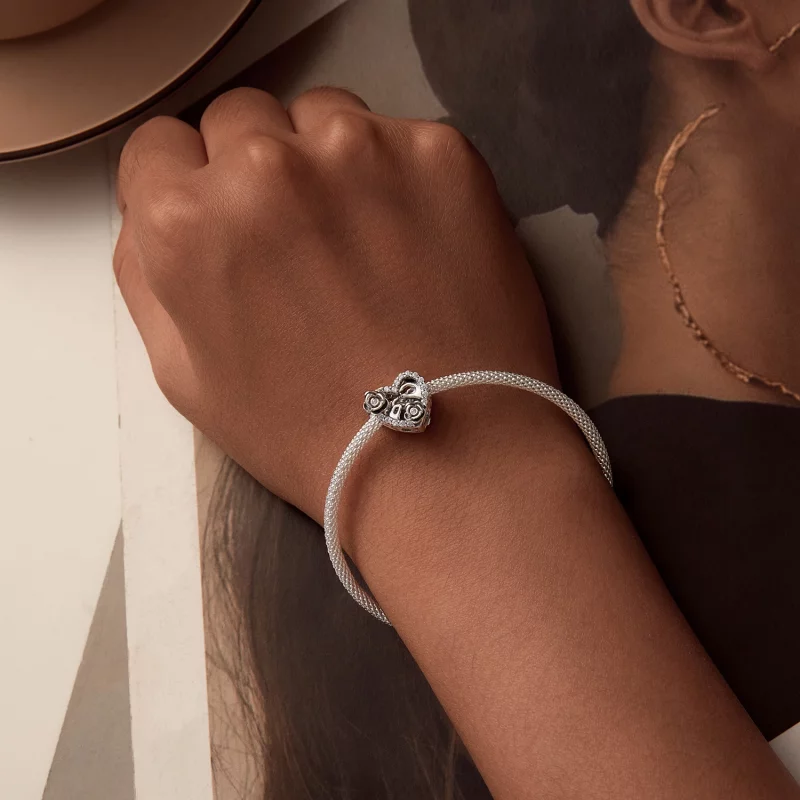 (image pour) Charme de Commémoration de Proposition Romantique Style PANDORA - SCC2702 - Afficher 6