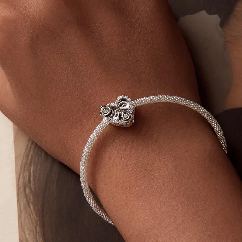 (image pour) Charme de Commémoration de Proposition Romantique Style PANDORA - SCC2702 - Afficher 7