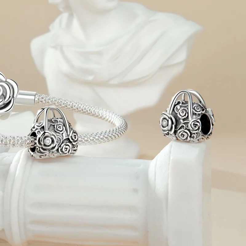 (image pour) Charme de Sachet Style PANDORA Rose - SCC2703 - Afficher 4