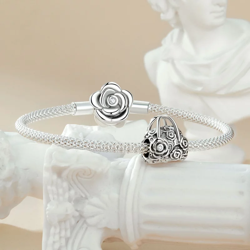 (image pour) Charme de Sachet Style PANDORA Rose - SCC2703 - Afficher 5