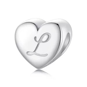 (image pour) Charme Lettre Cœur L Style PANDORA - SCP065Charme -L
