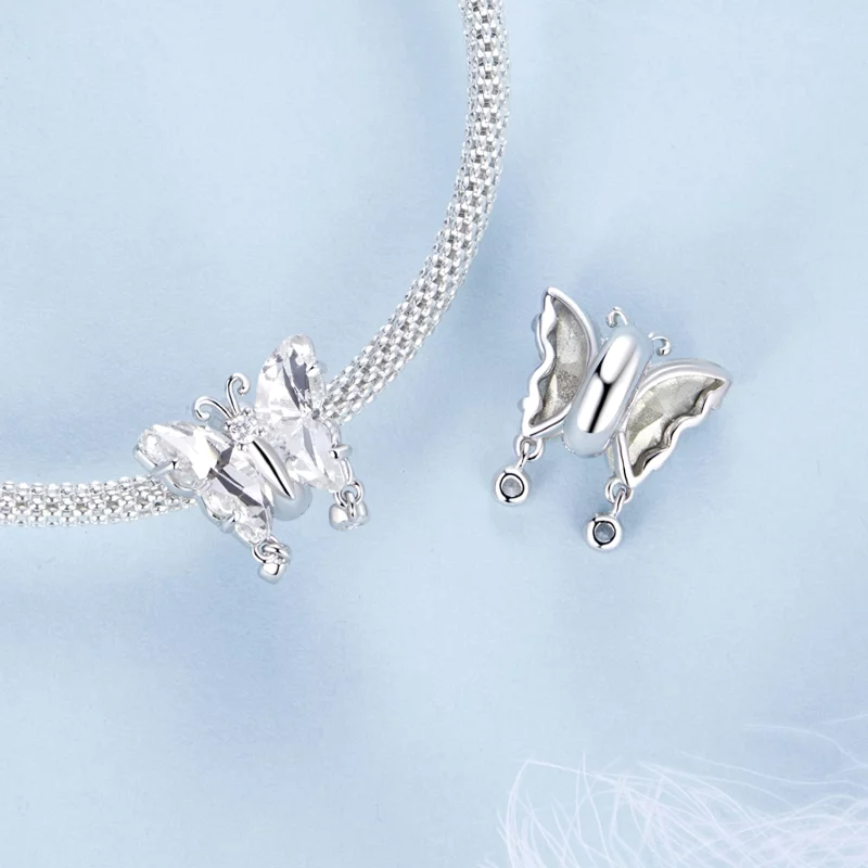 (image pour) Charme Papillon Scintillant Style PANDORA - BSC965 - Afficher 4