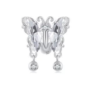 (image pour) Charme Papillon Scintillant Style PANDORA - BSC965