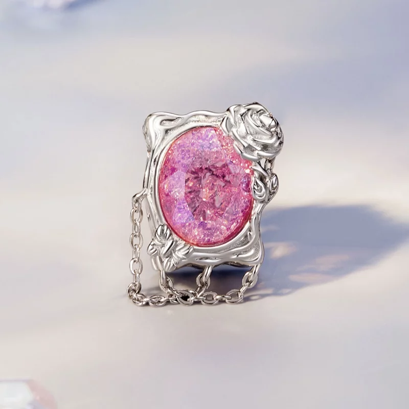 (image pour) Charme Rose de Peinture à l'Huile Fanée Style PANDORA - SCC2698 - Afficher 2