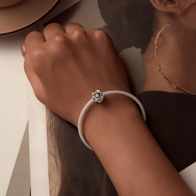 (image pour) Charme Tridimensionnel Style PANDORA Rose - SCC2705 - Afficher 6