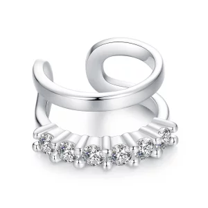 (image pour) Collier d'oreille double couche style PANDORA - BSE964