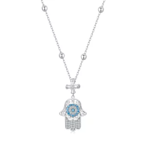 (image pour) Collier Main de Fatima Style PANDORA - BSN369