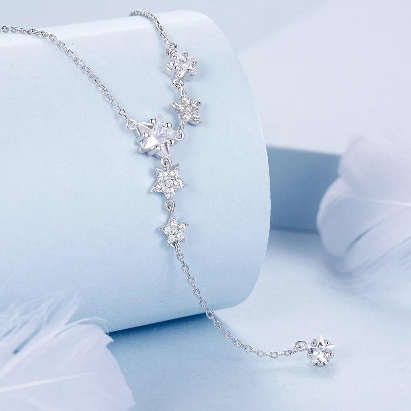 (image pour) Collier Étoile Style PANDORA - BSN368 - Afficher 2