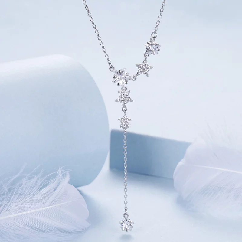 (image pour) Collier Étoile Style PANDORA - BSN368 - Afficher 3