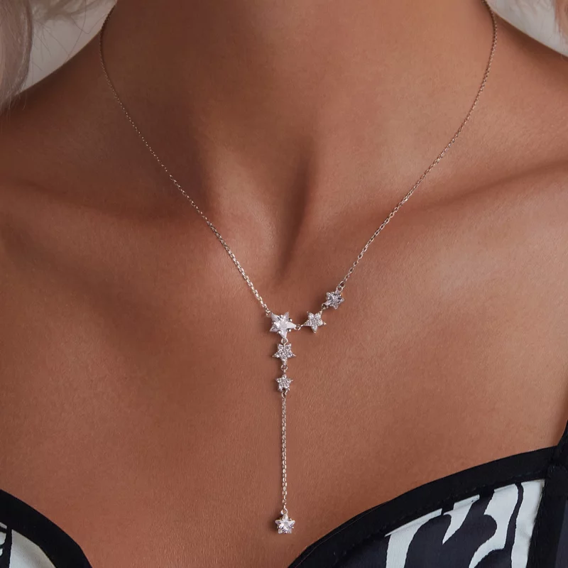 (image pour) Collier Étoile Style PANDORA - BSN368 - Afficher 6