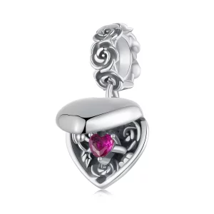 (image pour) PANDORA Style Boîte à Proposition Romantique Rose Suspendue - SCC2701