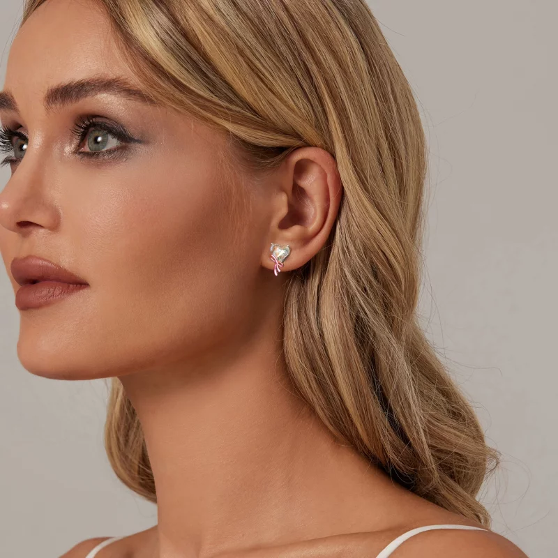 (image pour) PANDORA Style Boucles d'Oreille Nœud d'Amour - SCE1696 - Afficher 6
