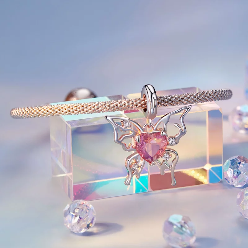 (image pour) PANDORA Style Papillon Sanglant Pendentif - SCC2696 - Afficher 3