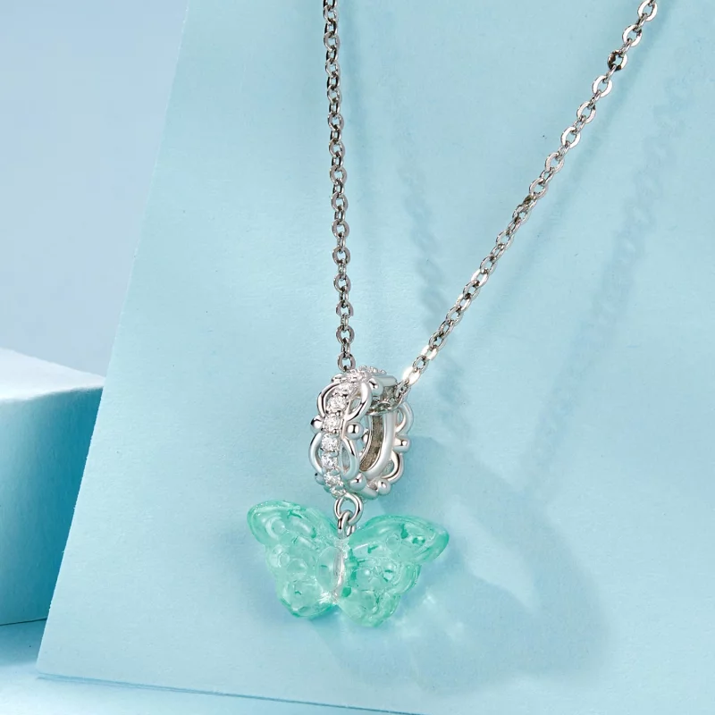 (image pour) PANDORA Style Papillon Vert Suspendu - SCC2712 - Afficher 5