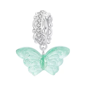 (image pour) PANDORA Style Papillon Vert Suspendu - SCC2712