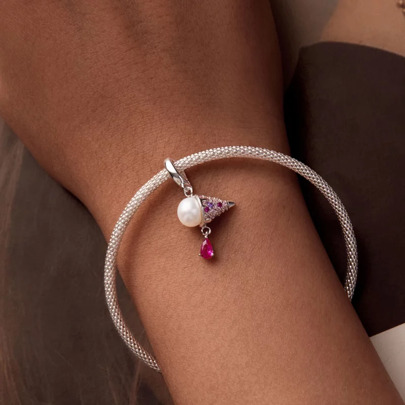 (image pour) PANDORA Style Perle Naturelle Crème Glacée Pendentif - BSC962 - Afficher 6