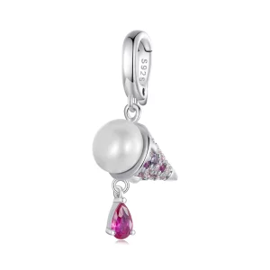 PANDORA Style Perle Naturelle Crème Glacée Pendentif - BSC962 (image pour) PANDORA Style Perle Naturelle Crème Glacée Pendentif - BSC962
