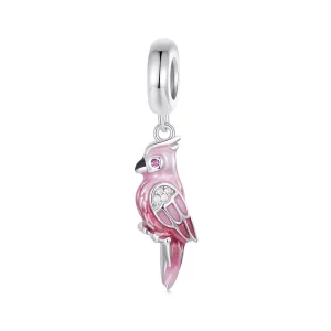 PANDORA Style Perroquet Rose Suspendu - BSC971 (image pour) PANDORA Style Perroquet Rose Suspendu - BSC971