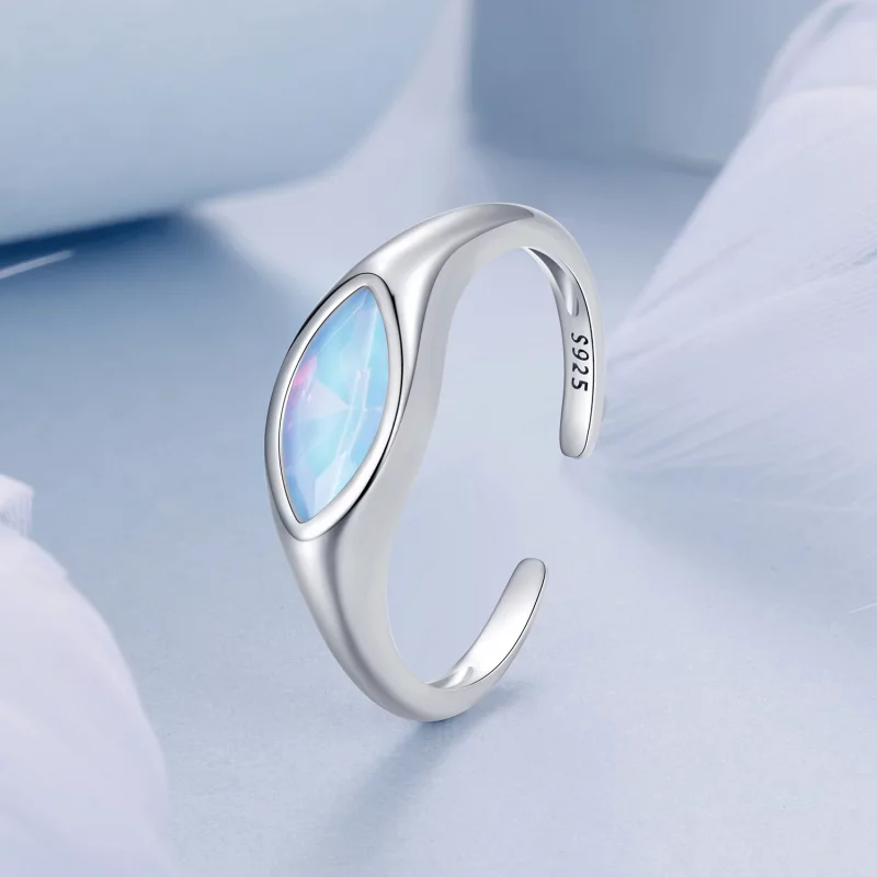 (image pour) Bague chevalière œil du diable ouverte style PANDORA - BSR523-E - Afficher 2