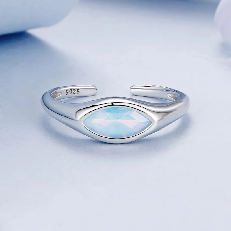 (image pour) Bague chevalière œil du diable ouverte style PANDORA - BSR523-E - Afficher 3