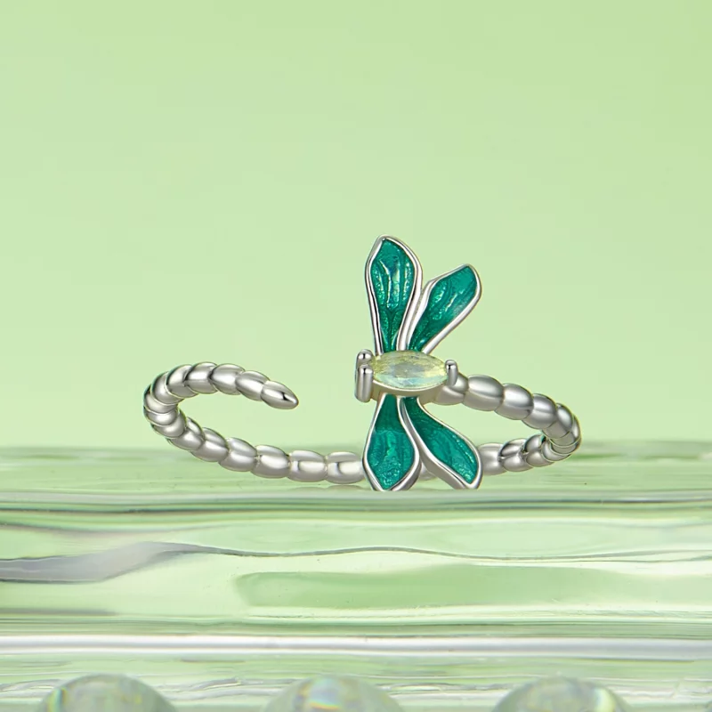 (image pour) Bague Ouverte Style PANDORA Libellule - BSR537-E - Afficher 2
