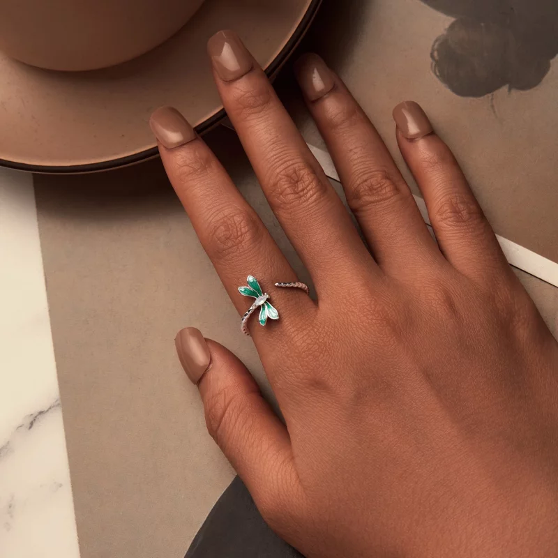 (image pour) Bague Ouverte Style PANDORA Libellule - BSR537-E - Afficher 4